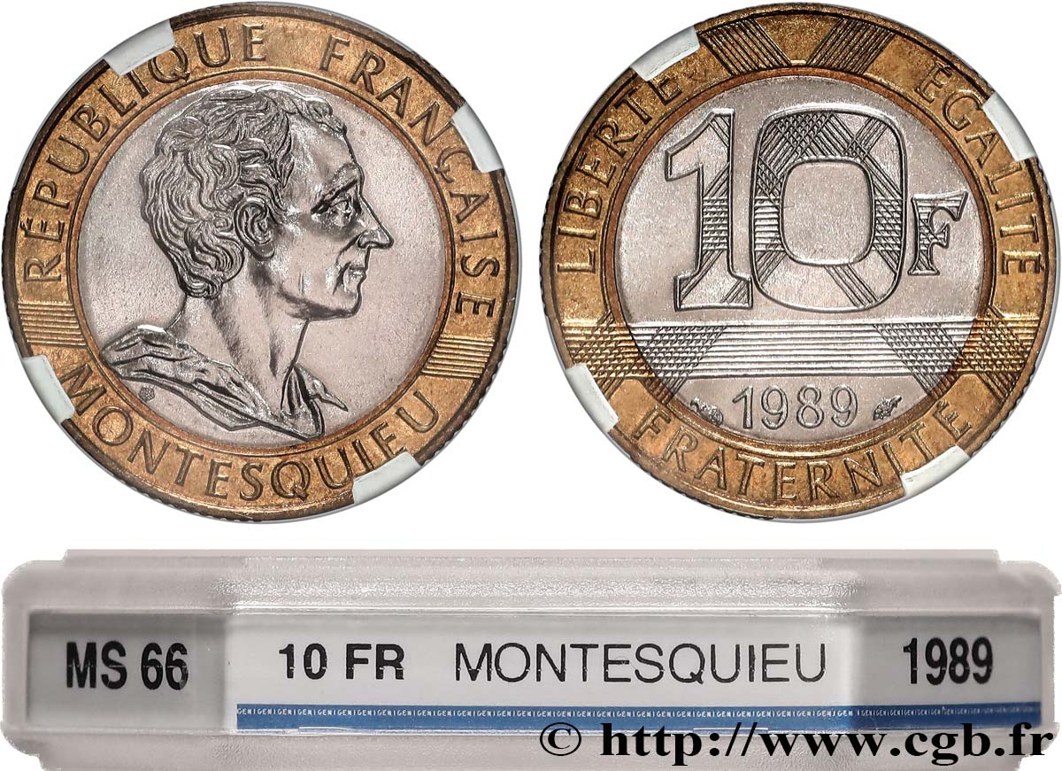 10 francs Montesquieu 1989  F.376/2 FDC66 GENI