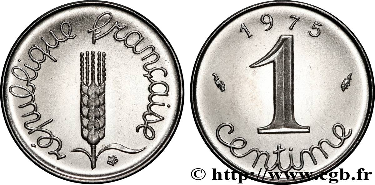 1 centime Épi 1975 Pessac F.106/27 fST63 