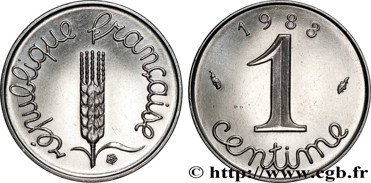 1 centime Épi 1983 Pessac F.106/40 MS62 