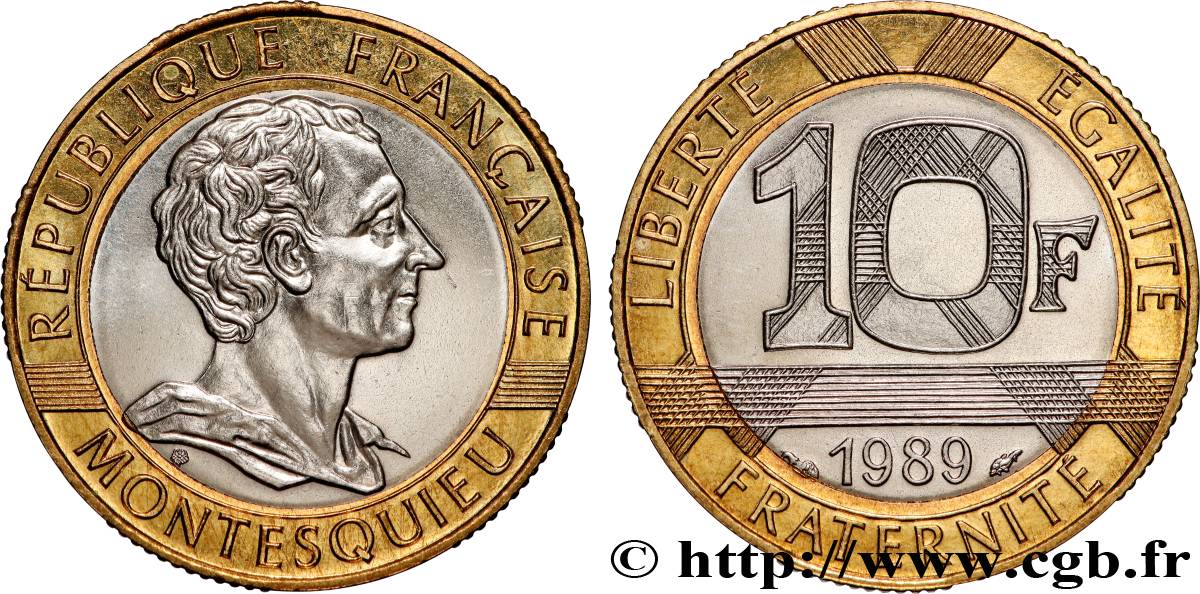 10 francs Montesquieu 1989  F.376/2 SPL+ 