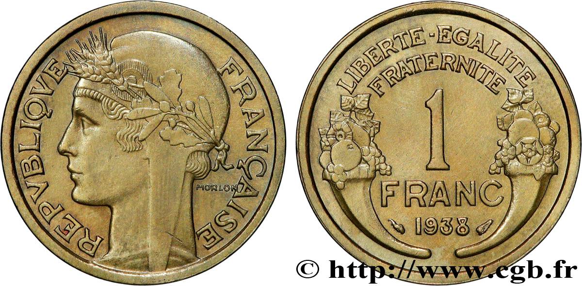 1 franc Morlon 1938 Paris F.219/9 VZ+ 