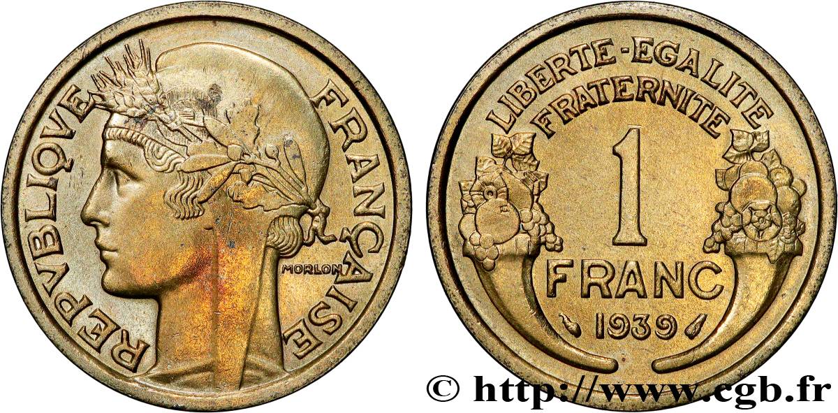 1 franc Morlon 1939 Paris F.219/10 VZ 