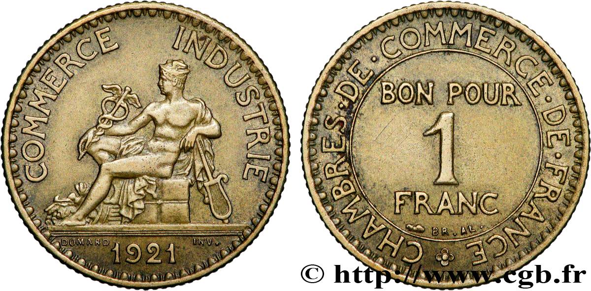 1 franc Chambres de Commerce 1921 Paris F.218/3 q.SPL 
