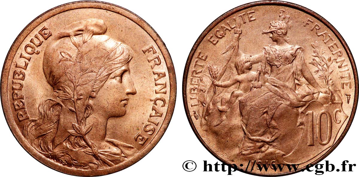 10 centimes Daniel-Dupuis 1916  F.136/26 MS 