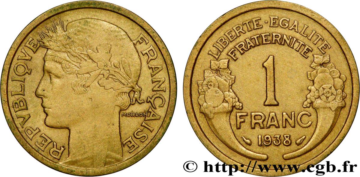 1 franc Morlon 1938 Paris F.219/9 MS 
