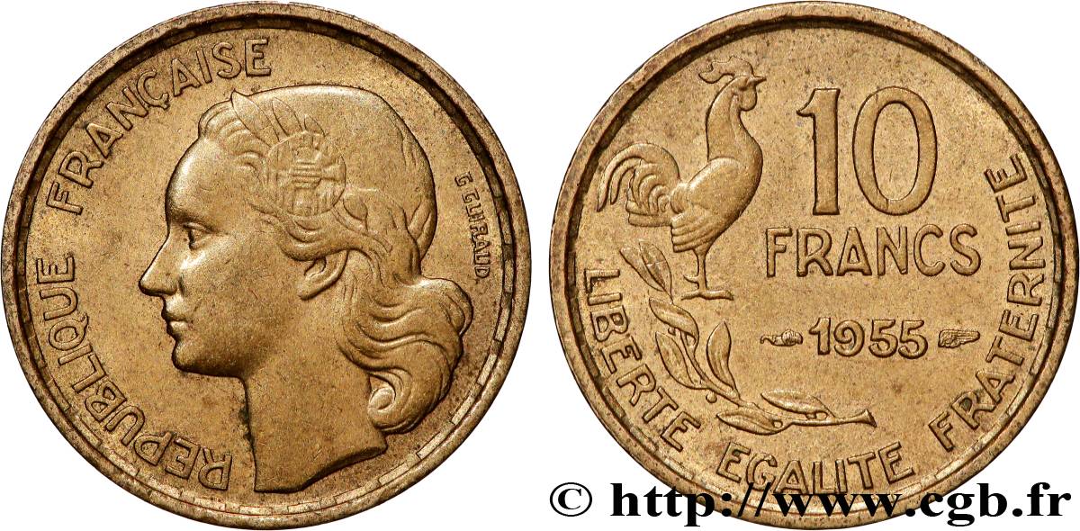 10 francs Guiraud 1955  F.363/12 AU 