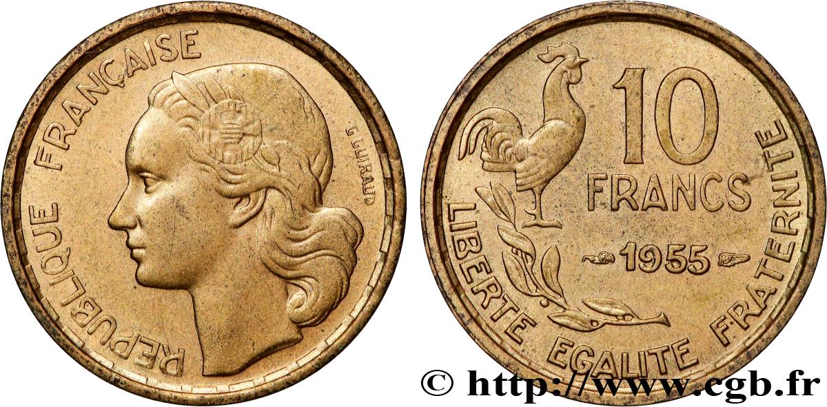 10 francs Guiraud 1955  F.363/12 AU 