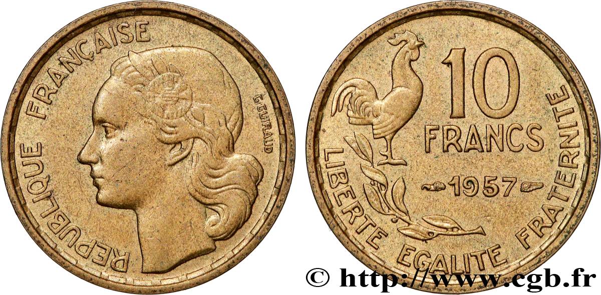 10 francs Guiraud 1957  F.363/13 AU 