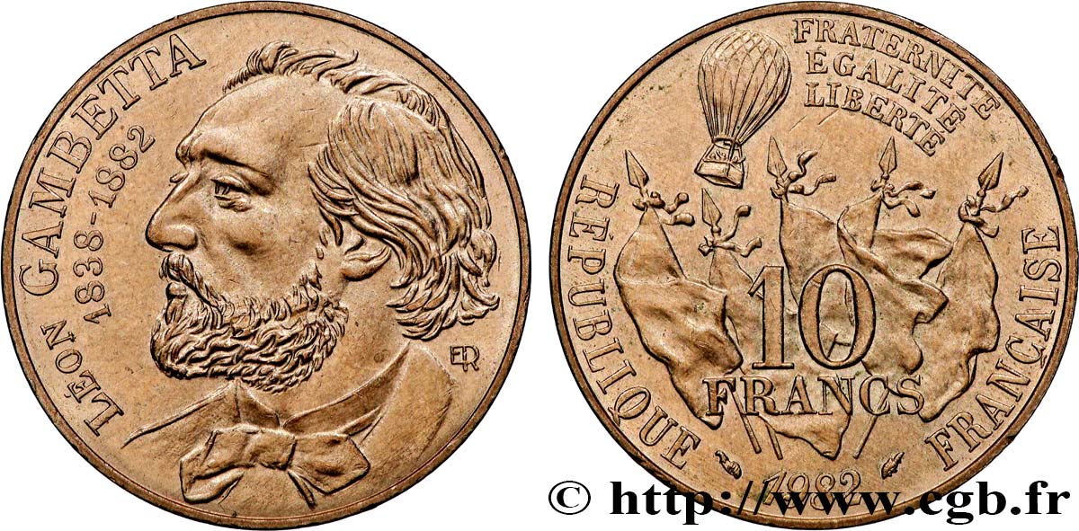 10 francs Gambetta 1982  F.366/2 SUP+ 