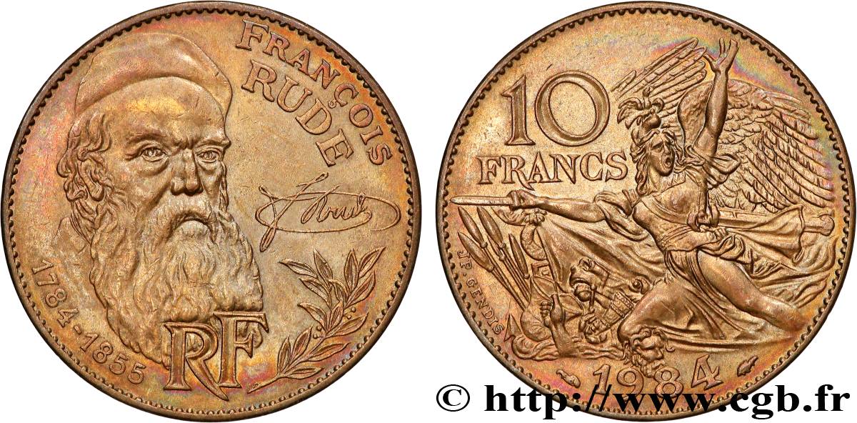 10 francs François Rude 1984  F.369/2 VZ+ 