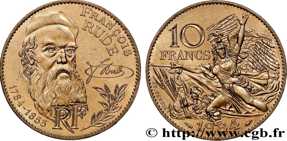 10 francs François Rude 1984  F.369/2 VZ+ 