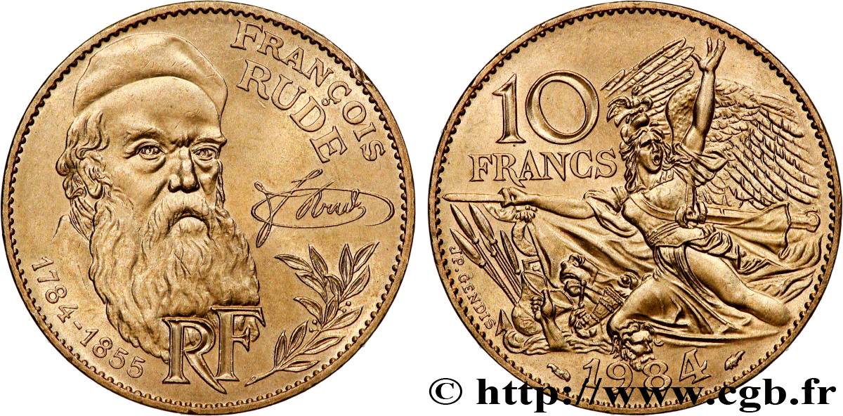 10 francs François Rude 1984  F.369/2 VZ+ 