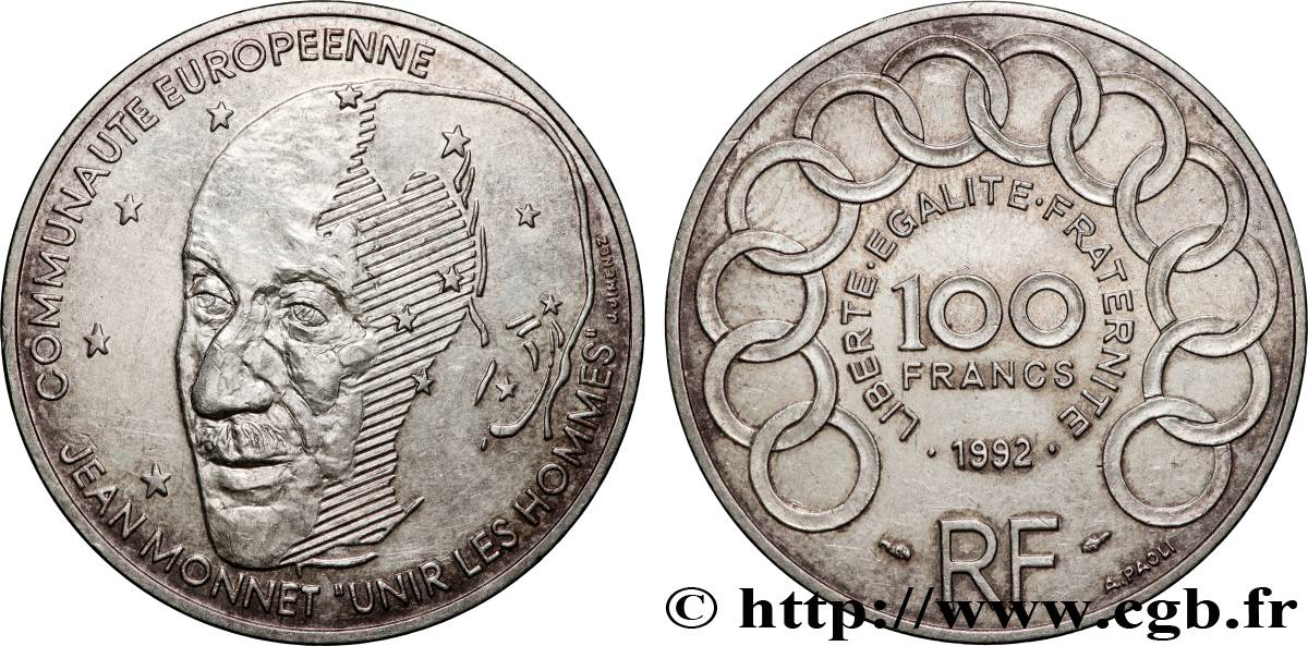 100 francs Jean Monnet 1992  F.460/2 AU 