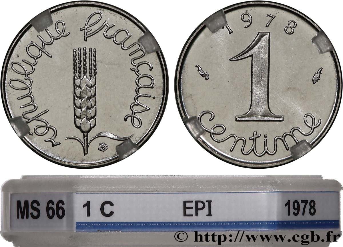 1 centime Épi 1978 Pessac F.106/33 MS66 GENI