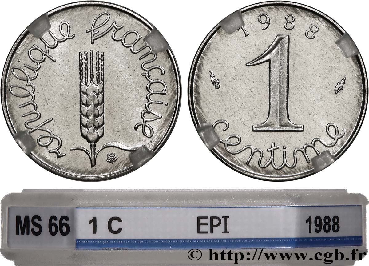 1 centime Épi 1988 Pessac F.106/45 FDC66 GENI