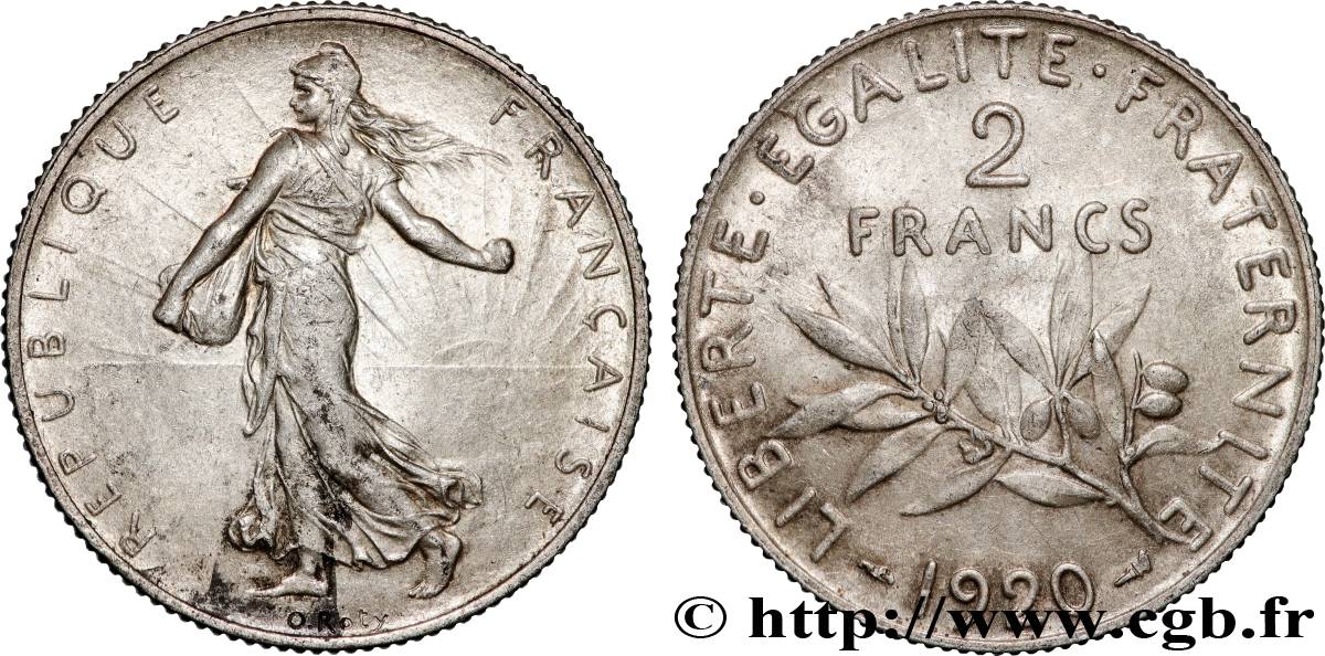 2 francs Semeuse 1920  F.266/22 AU 