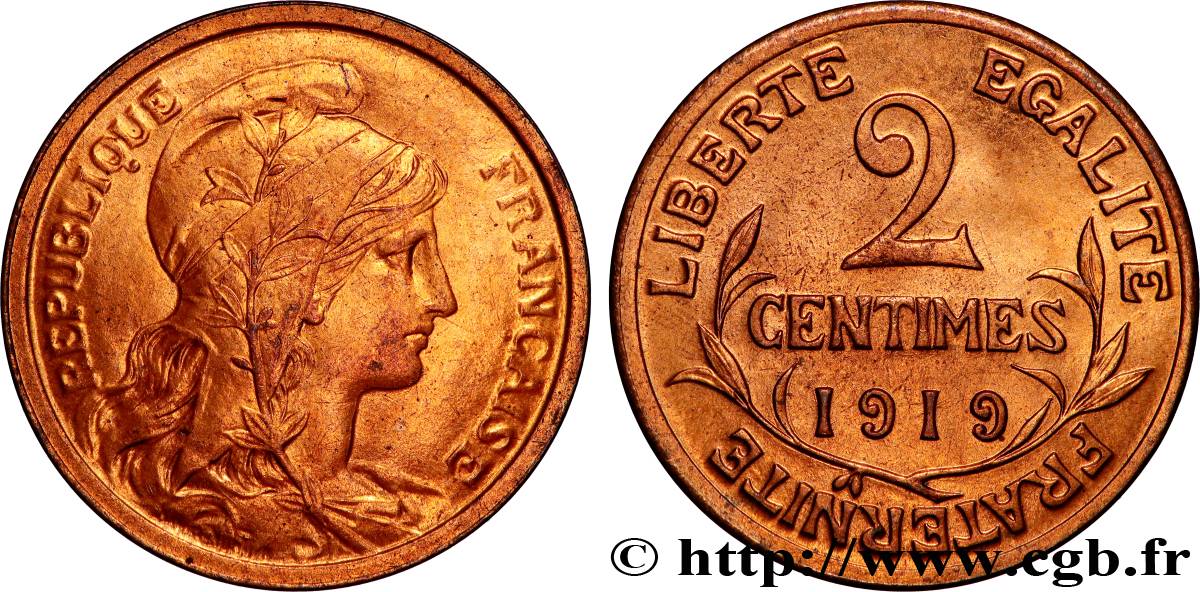 2 centimes Daniel-Dupuis 1919 Paris F.110/19 SPL64 