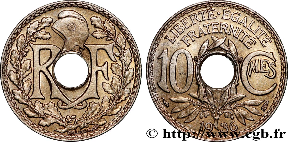 10 centimes Lindauer 1936  F.138/23 MS65 