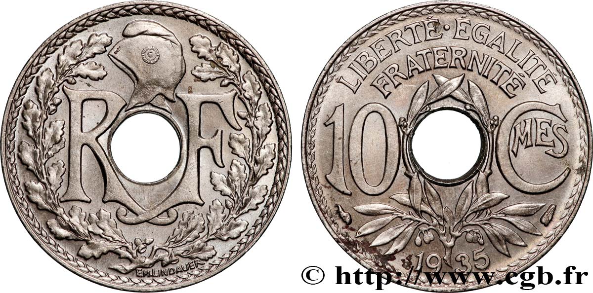 10 centimes Lindauer 1935  F.138/22 FDC65 