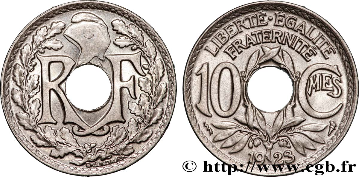 10 centimes Lindauer 1923 Poissy F.138/9 fST64 
