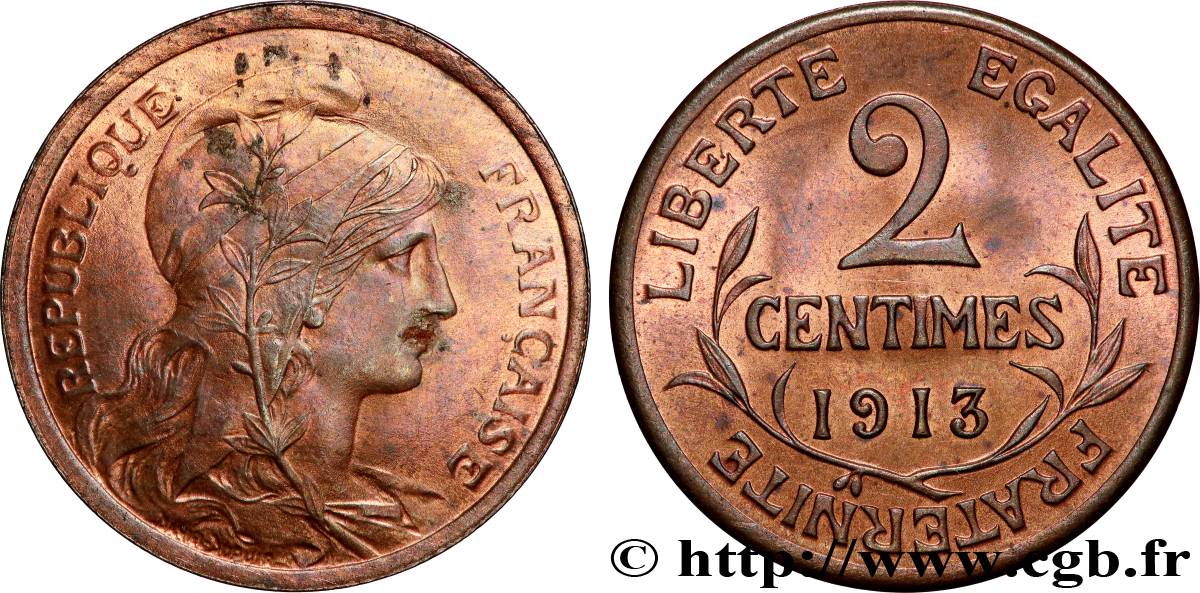2 centimes Daniel-Dupuis 1913 Paris F.110/16 fST63 