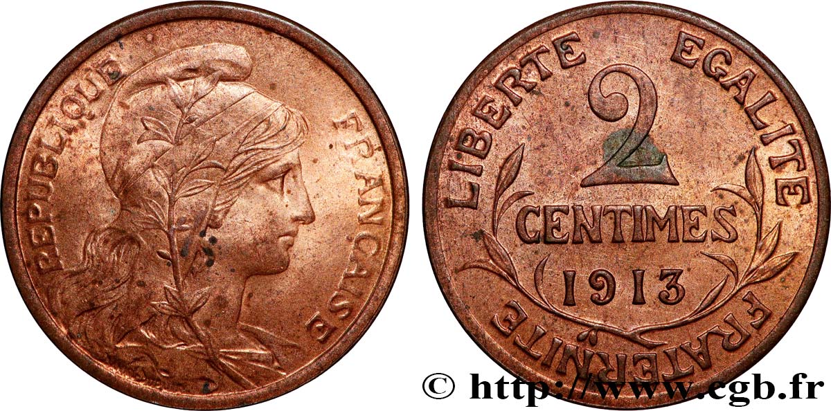 2 centimes Daniel-Dupuis 1913 Paris F.110/16 SPL+ 