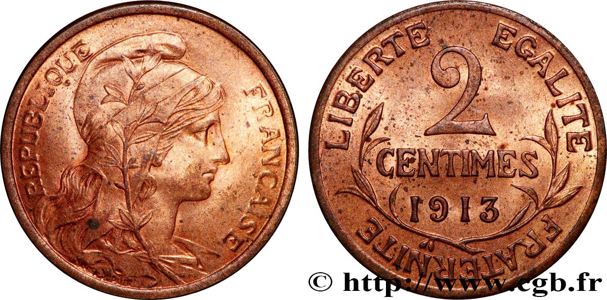 2 centimes Daniel-Dupuis 1913 Paris F.110/16 VZ+ 