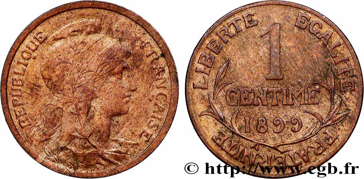 1 centime Daniel-Dupuis 1899 Paris F.105/3 TTB 
