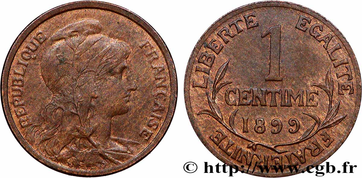 1 centime Daniel-Dupuis 1899 Paris F.105/3 XF 