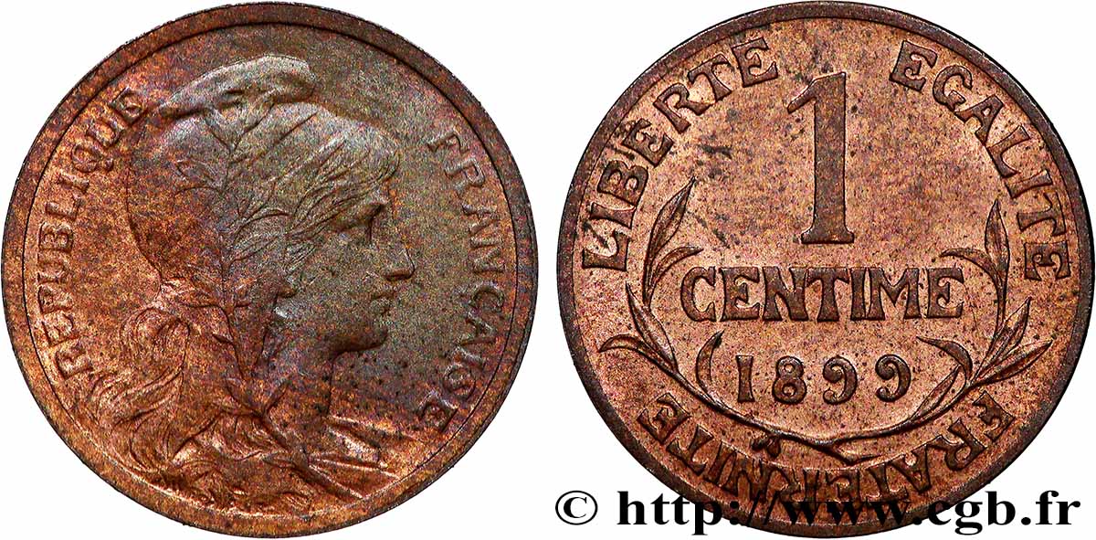 1 centime Daniel-Dupuis 1899 Paris F.105/3 XF 
