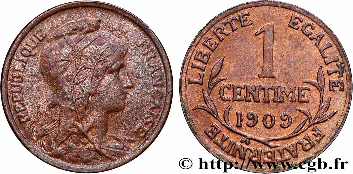 1 centime Daniel-Dupuis 1909 Paris F.105/11 AU 