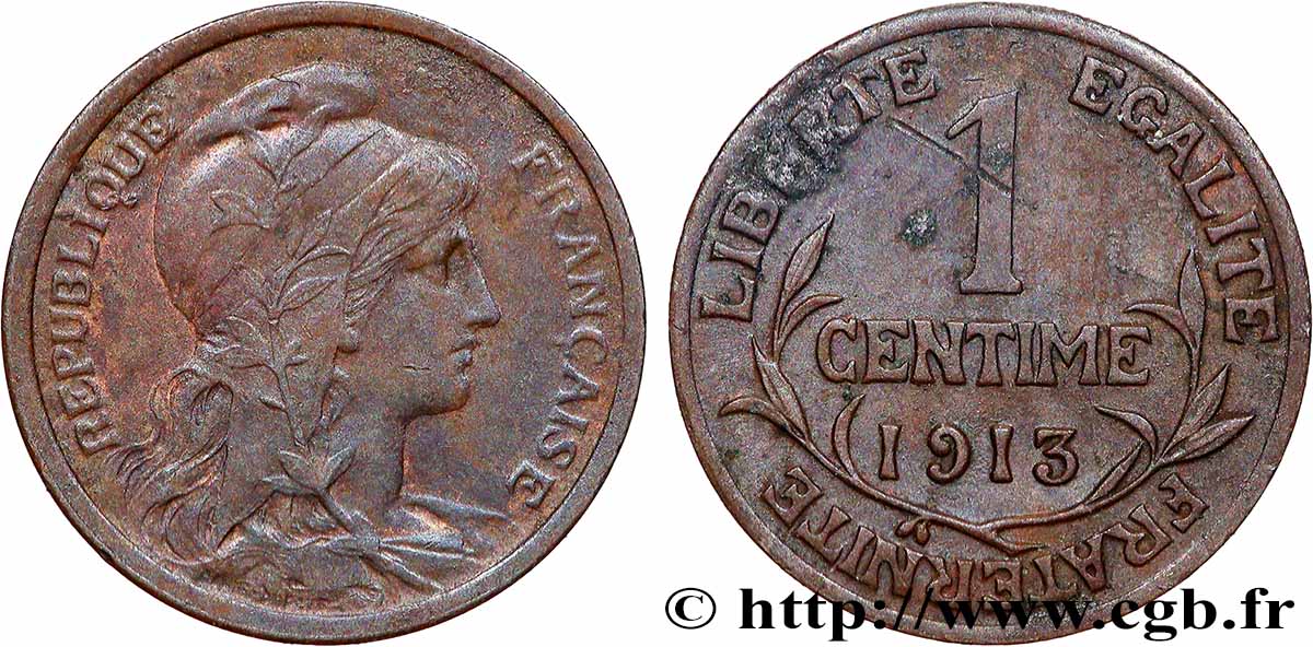 1 centime Daniel-Dupuis 1913 Paris F.105/15 AU 