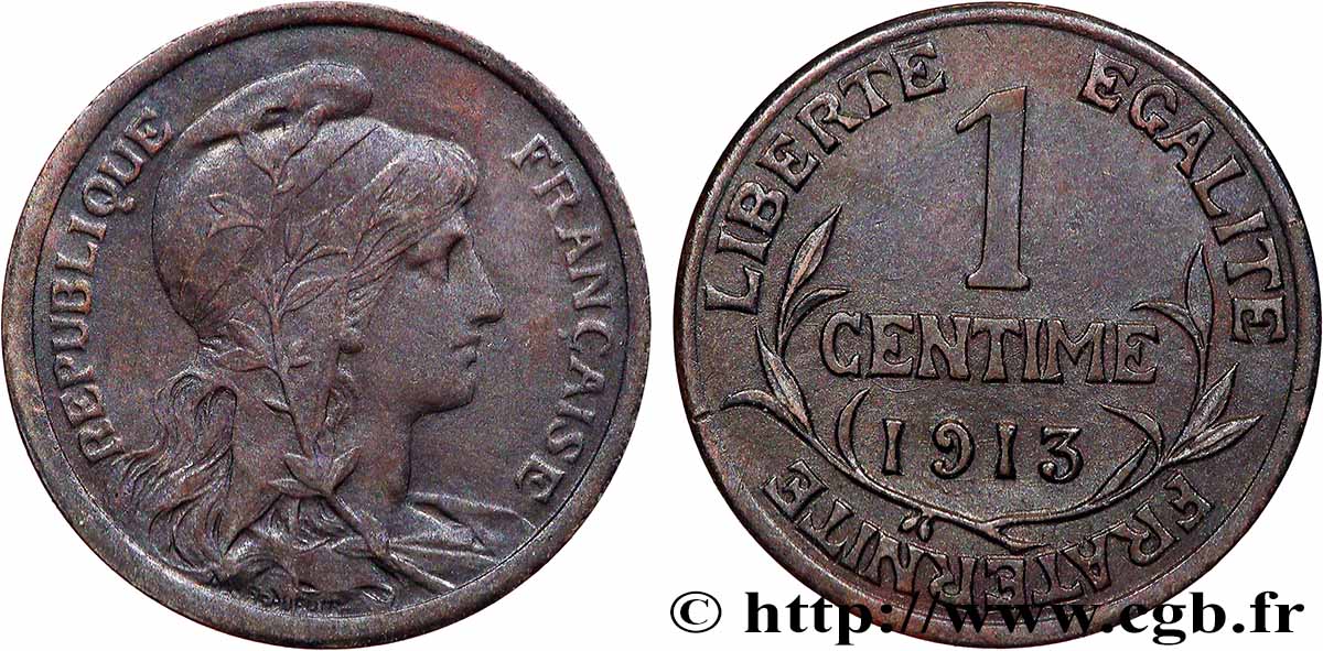 1 centime Daniel-Dupuis 1913 Paris F.105/15 AU 