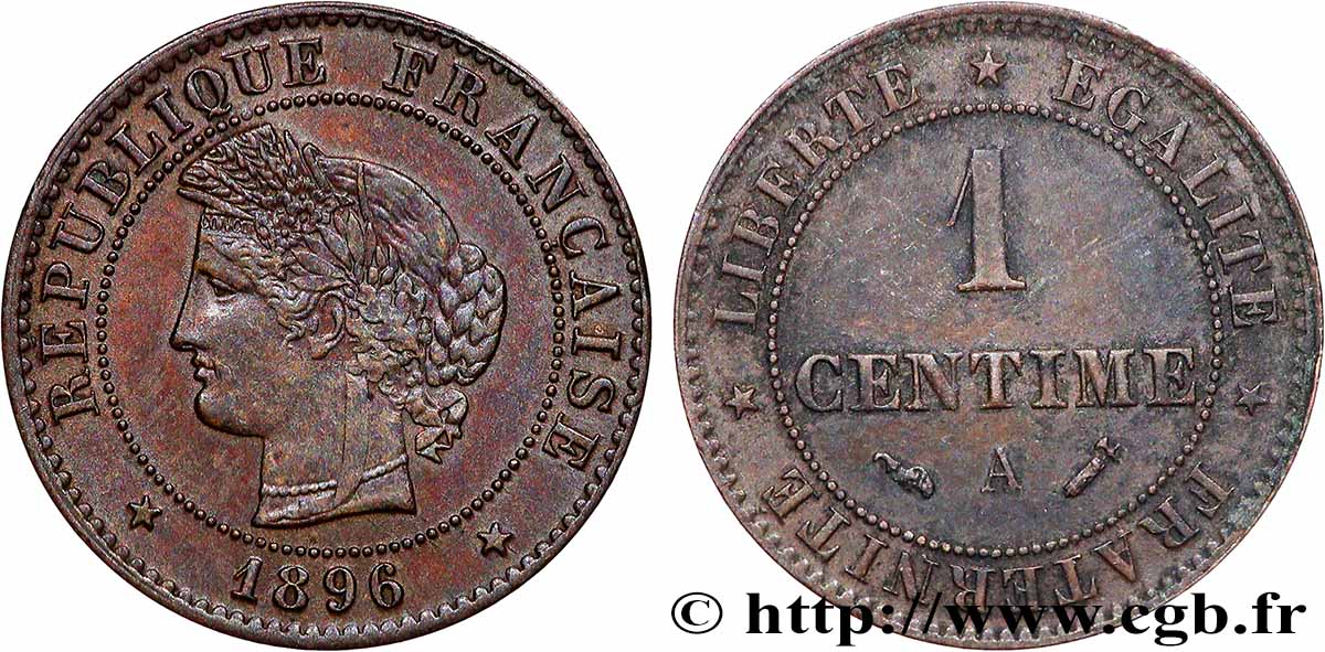 1 centime Cérès 1896 Paris F.104/23 MS 