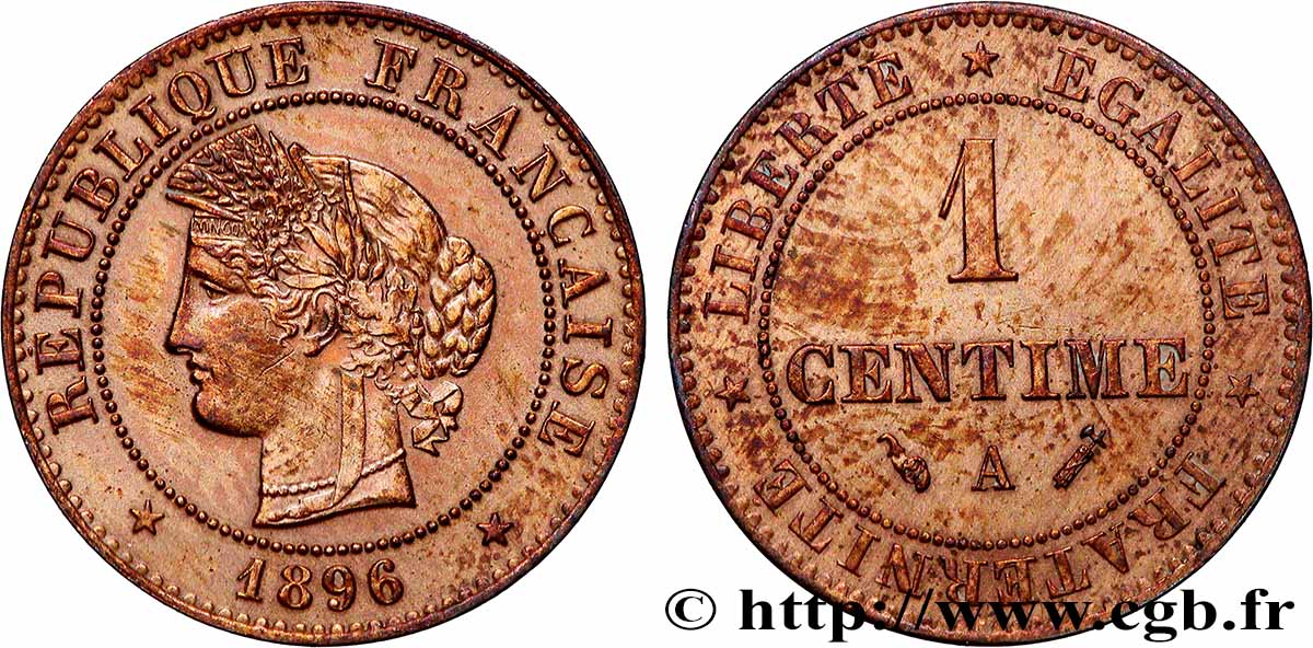 1 centime Cérès 1896 Paris F.104/23 MS 
