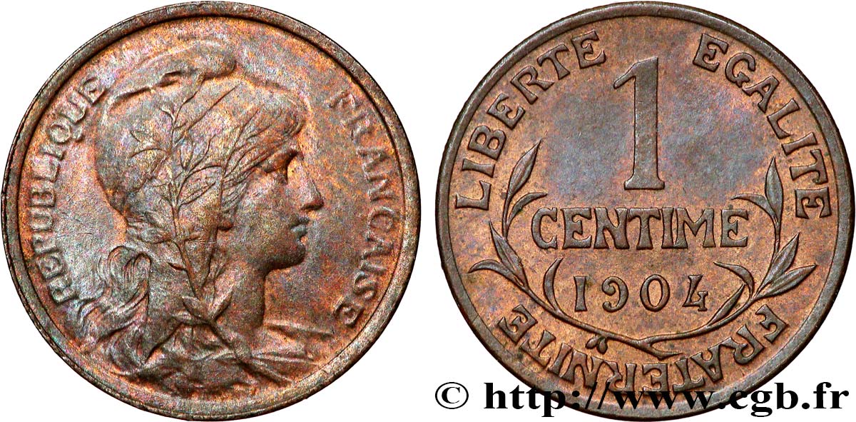 1 centime Daniel-Dupuis 1904 Paris F.105/9 SPL 