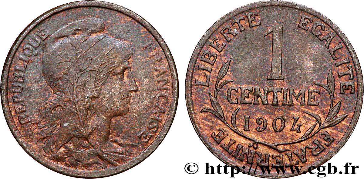 1 centime Daniel-Dupuis 1904 Paris F.105/9 VZ 