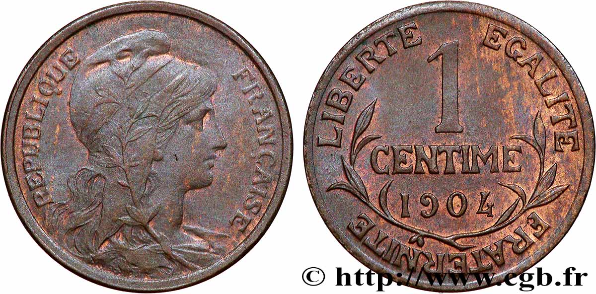 1 centime Daniel-Dupuis 1904 Paris F.105/9 AU 