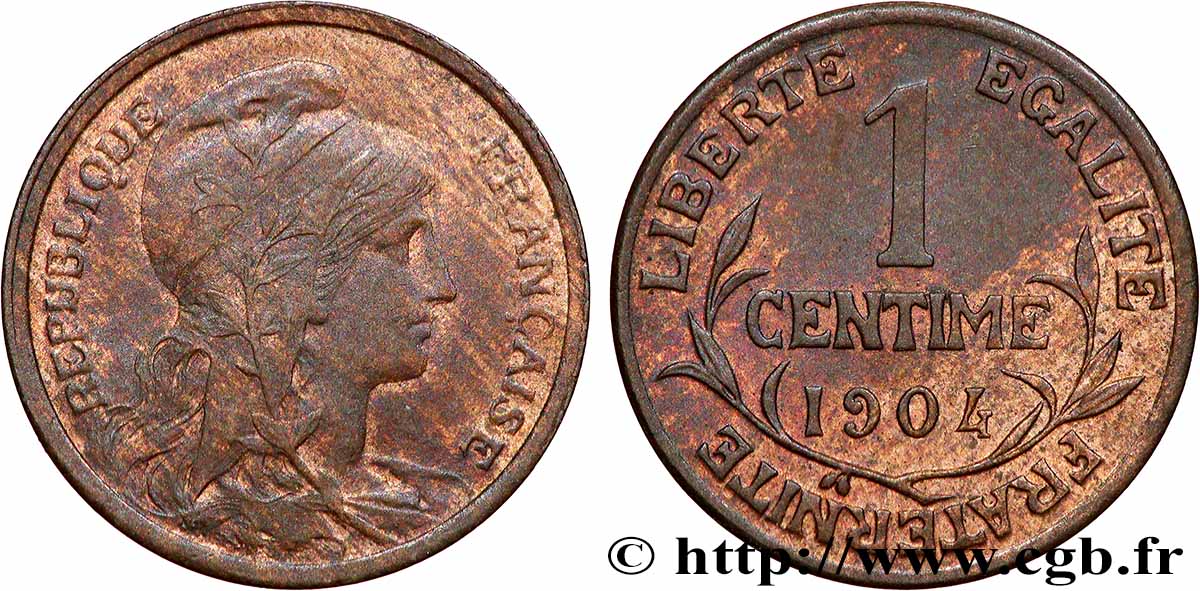 1 centime Daniel-Dupuis 1904 Paris F.105/9 VZ 