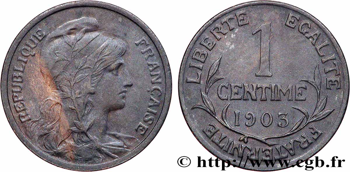 1 centime Daniel-Dupuis 1903 Paris F.105/8 AU 