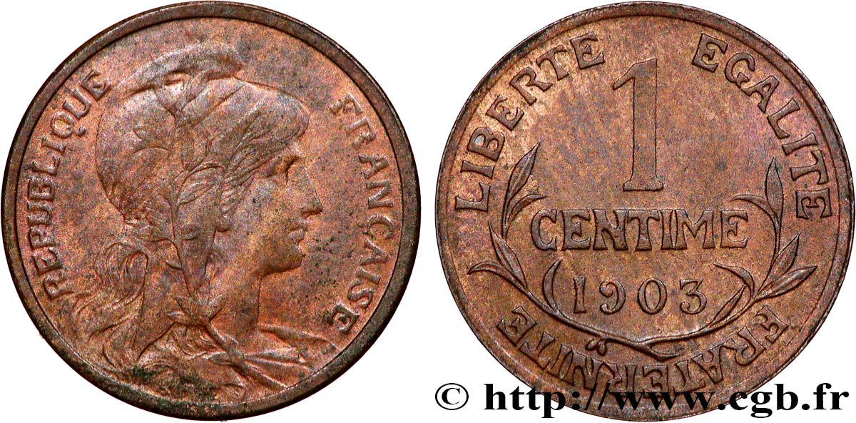 1 centime Daniel-Dupuis 1903 Paris F.105/8 SUP 