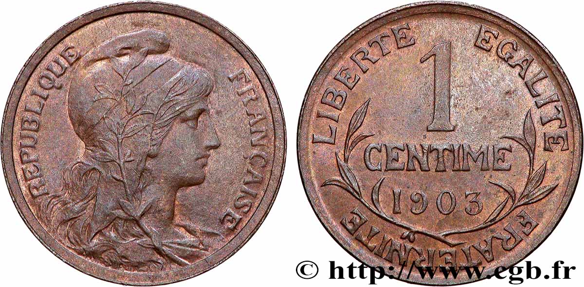 1 centime Daniel-Dupuis 1903 Paris F.105/8 VZ 