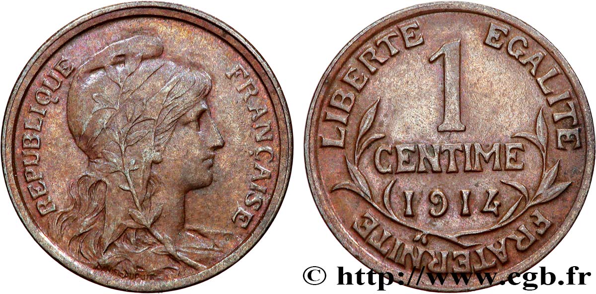 1 centime Daniel-Dupuis 1916 Paris F.105/17 fVZ 