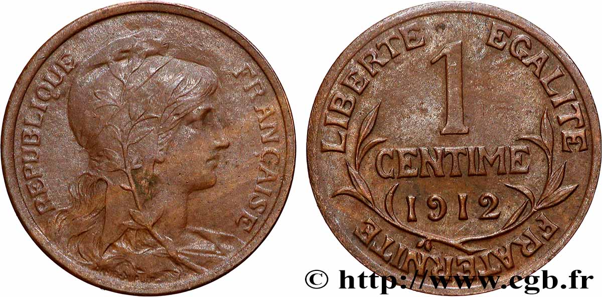 1 centime Daniel-Dupuis 1911 Paris F.105/13 SUP+ 