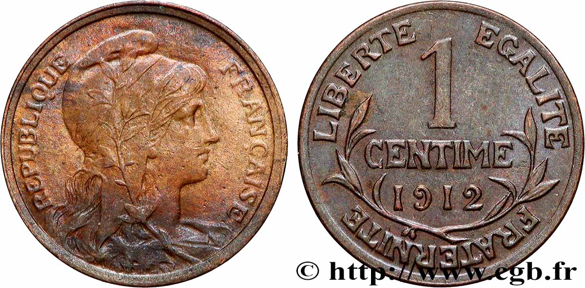 1 centime Daniel-Dupuis 1911 Paris F.105/13 VZ+ 
