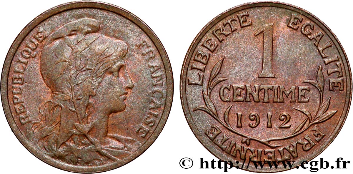 1 centime Daniel-Dupuis 1911 Paris F.105/13 SUP+ 