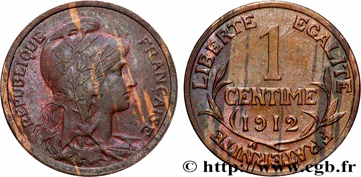 1 centime Daniel-Dupuis 1911 Paris F.105/13 MS 