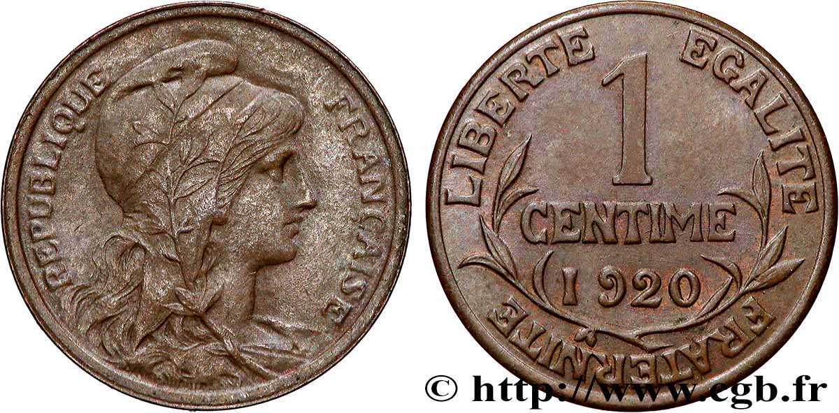 1 centime Daniel-Dupuis 1920  F.105/19 SUP+ 