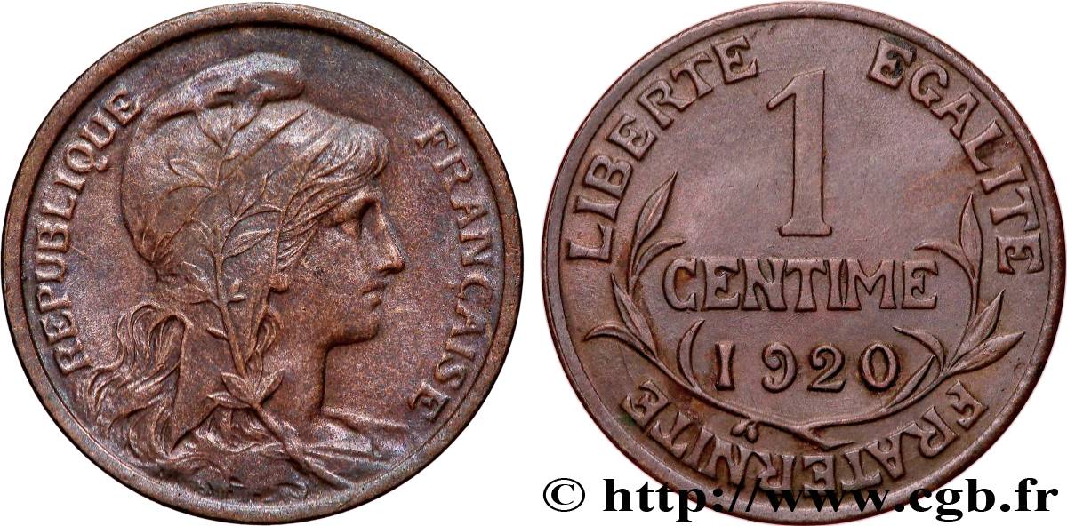 1 centime Daniel-Dupuis 1920  F.105/19 VZ+ 