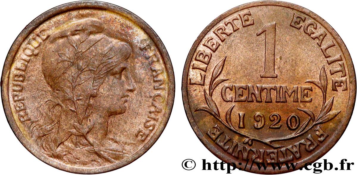 1 centime Daniel-Dupuis 1920  F.105/19 SPL+ 